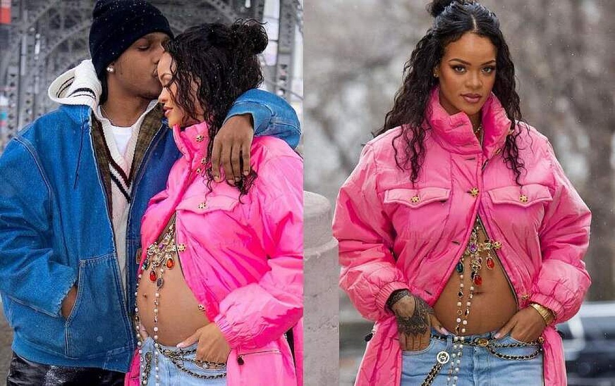 Rihanna exibe barrigão em foto no Instagram