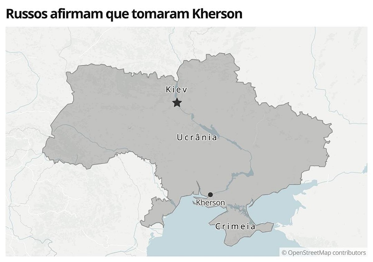 Rússia afirma que tomou a cidade de cerca de 250 mil pessoas