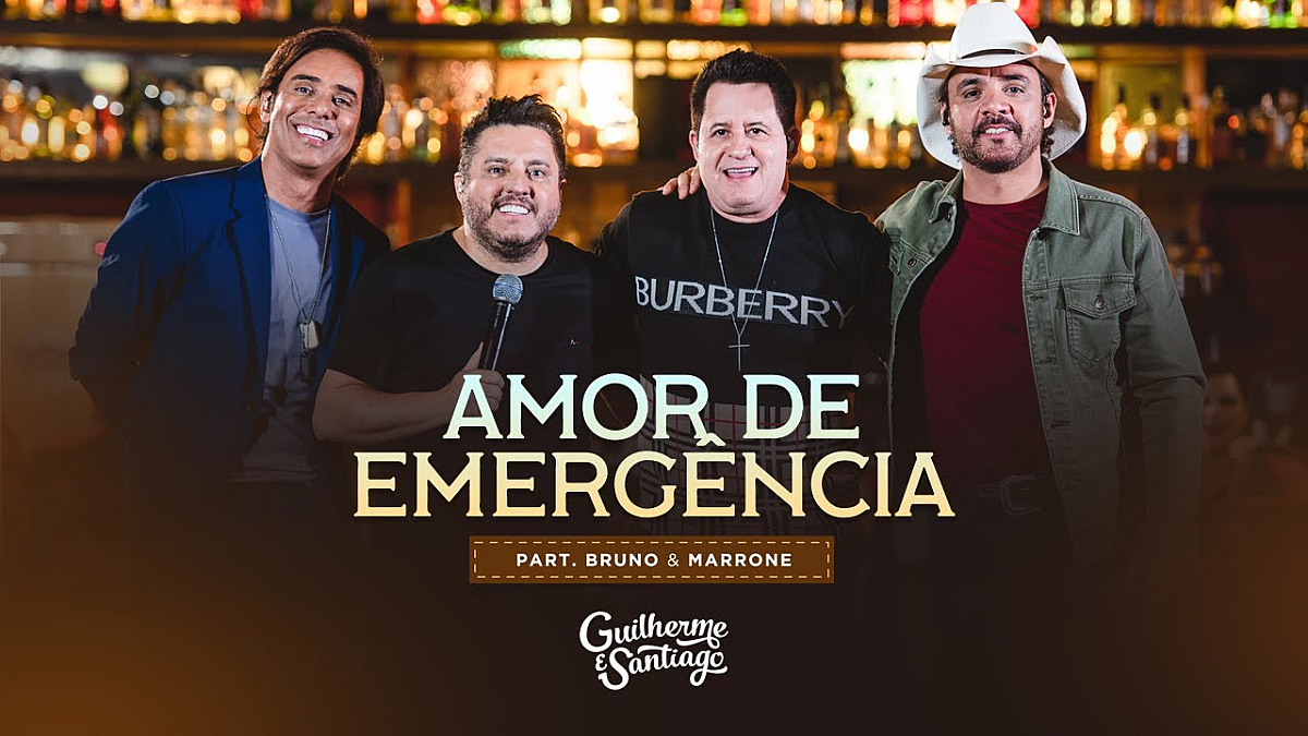 Guilherme e Santiago apresentam música com Bruno e Marrone