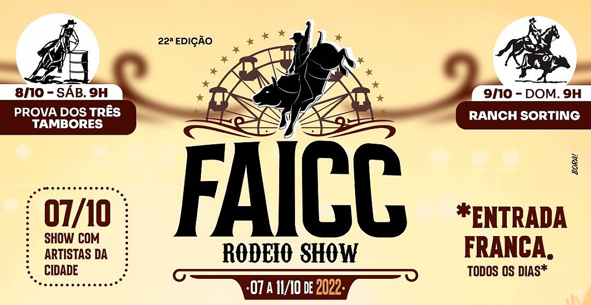 Será disponibilizado transporte gratuito para a FAICC Rodeio Show em Cerqueira César