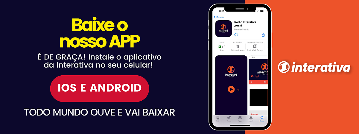 É DE GRAÇA! Baixe o aplicativo da Interativa no seu celular