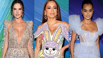 Brasileiras Alessandra Ambrosio, Anitta e Gizele Oliveira brilham em baile de gala