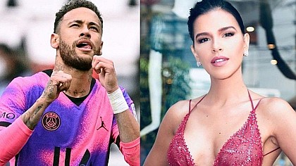 No Brasil, Neymar passa a noite com atriz global