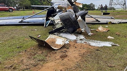 Duas pessoas morreram em um acidente de avião em Boituva