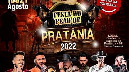 Festa do Peão em Pratânia contará com shows de Lucas Lucco e Pedro Paulo e Alex