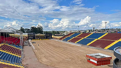 Obras para a cobertura da Arena de Eventos entram em nova fase